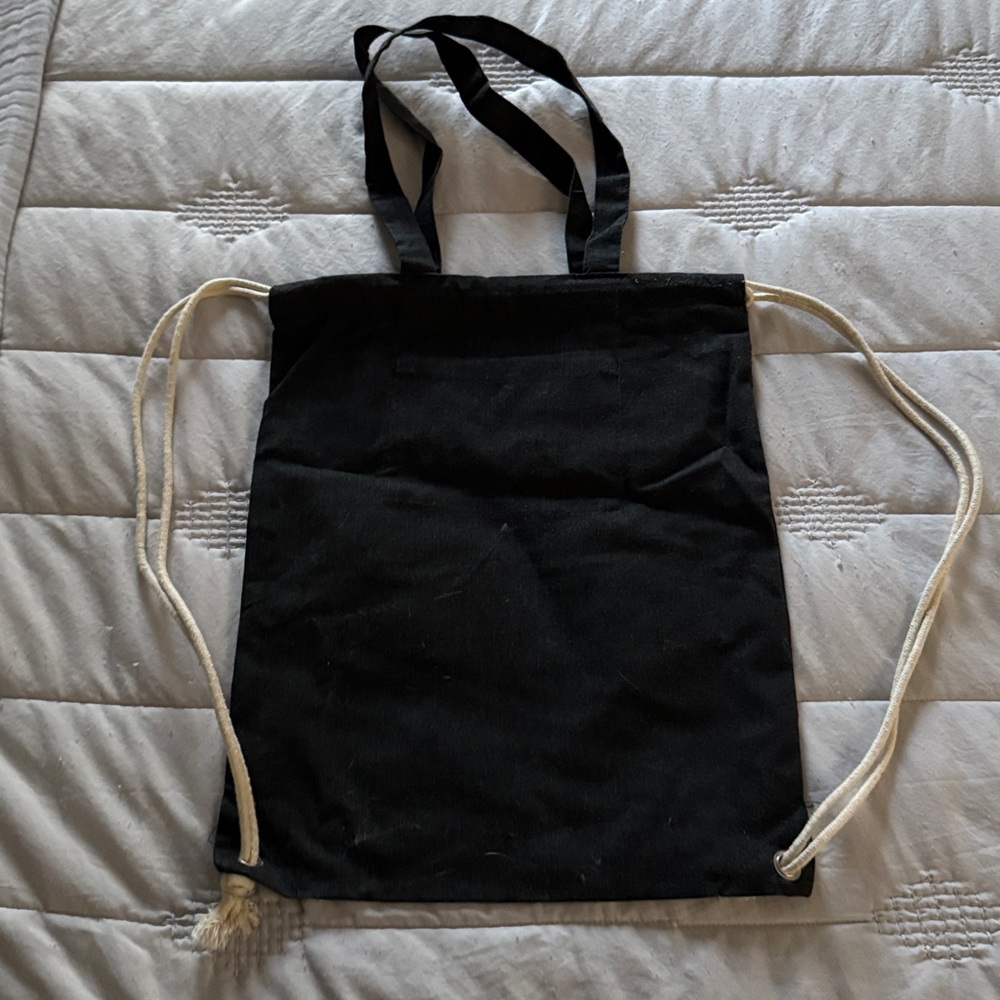 Reusable Owl Print Drawstring Bag - Picture 2 of 8